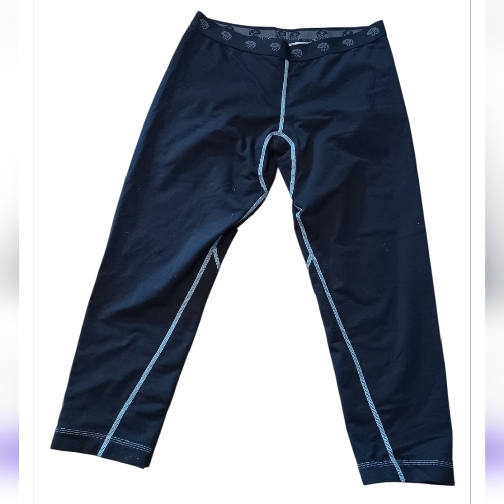 Mountain Hardwear Black and Blue Leggings Sz S